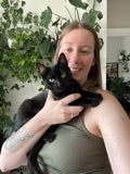 Pawcore customer with her cat